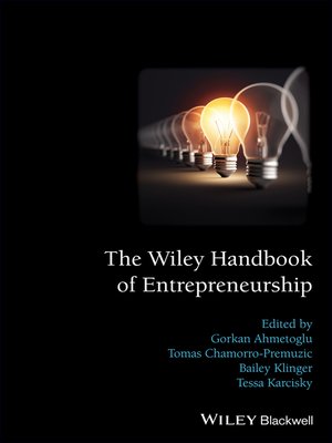 cover image of The Wiley Handbook of Entrepreneurship